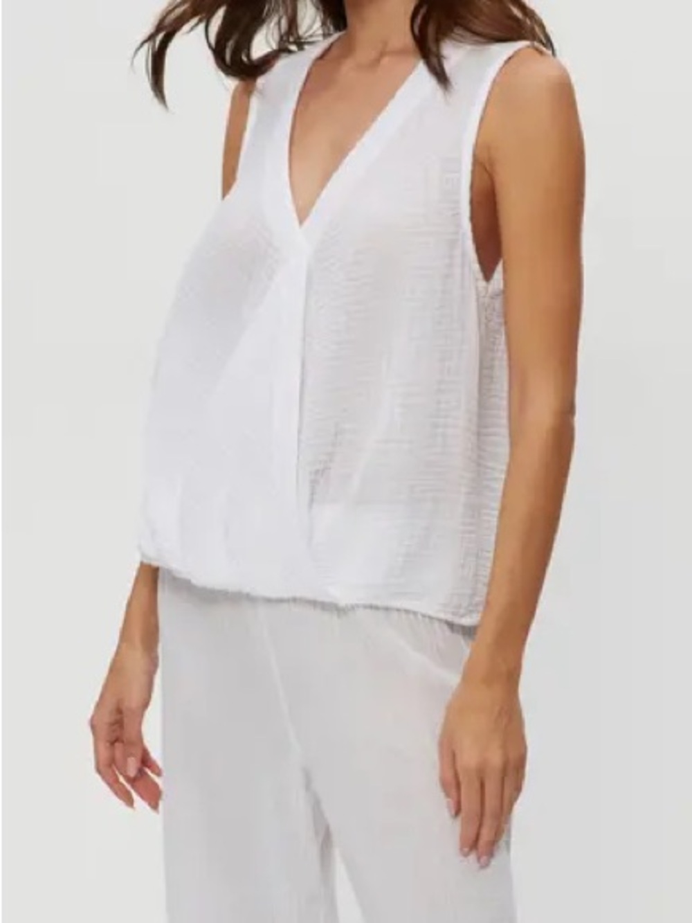 Michael Stars White Sleeveless Top